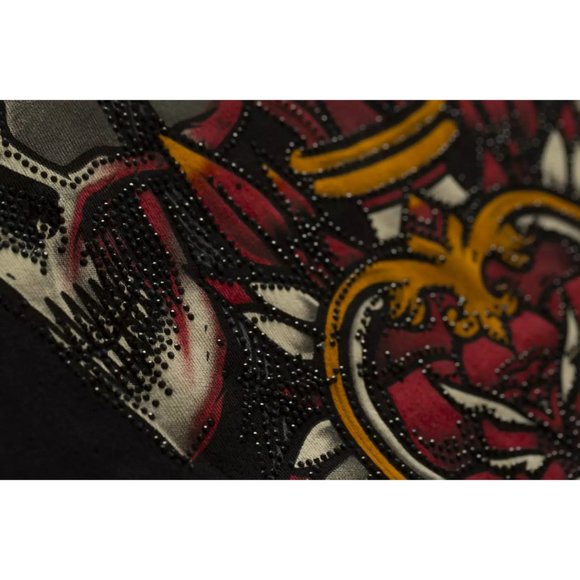 AFFLICTION Men's T-Shirt S/S DEATH FLAME TEE Black - Picture 6 of 12